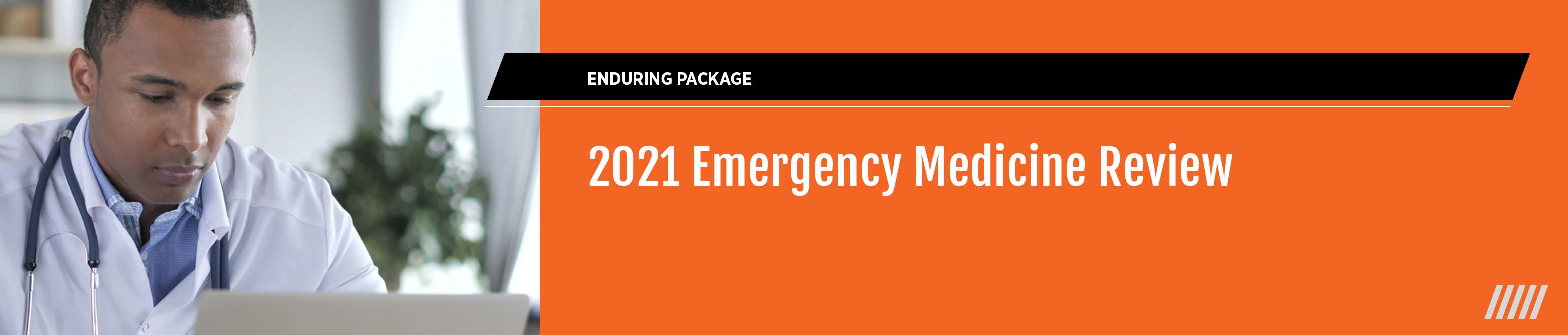 2021 Emergency Medicine Review - Enduring Package Banner